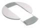 Hager DAC2809016 rosette for ceiling connection column halogen-free