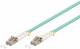 Goobay 95750 LWL Kabel, Multimode (OM3) Aqua - LC-Stecker (UPC) / LC-Stecker (UPC)