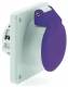 Bals CEE low-voltage mounting socket outlet, 16A 2p 430 20-25V 50/60Hz IP44 violet