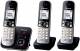 Panasonic 76398 KX-TG6823GB DECT Telefon, mit AB TRIO schnurlos schwarz
