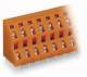 WAGO 736-658 double-decker terminal strip for circuit boards 0.08-2.5 mm² orange