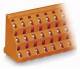 WAGO 737-808 Dreistock-Klemmenleiste für Leiterplatten 0,08-2,5 qmm orange