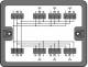 WAGO 899-631/104-000 Verteilerbox Verteilung Wechselstrom (230 V) schwarz