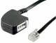 Goobay 68584 TAE Adapter TAE-U-Buchse auf , RJ11/RJ14-Stecker (6P4C) / -