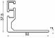 Vertiv (Knürr) Schrank L-Schiene, T 600, L=411mm, Paarweise, verschra