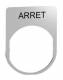 Schneider Electric ZBYM2104 Schneider Schildträger 30x40mm, mit Beschriftung ARRET, für Harmony