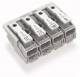 WAGO 294-5024 Netzanschlussklemme ohne PE-Kontakt + Rastfüße 1/L-2/L-PE-N 4p ws