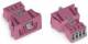 WAGO 890-784 Buchse Snap-In-Ausführung 4-polig 0,25 - 1,5 qmm pink
