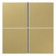 Jung ME2404TSAC Tastensatz 4fach kpl LS/FD-design Messing classic