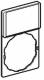 Schneider Electric ZBY6102 Schneider Schildträger 30x50mm mit Leerschild 18x27mm ws od.ge D=22mm