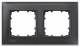 Siemens 5TG12022 5TG1202-2 DELTA miro glass frame 2, Real Material Glass black 161x90mm