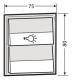 Erwin Renz 97-9-85274 Renz key module 2006 75x80 m.1Licht- / 1Klingeltaster
