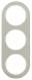 Berker 10132014 frame 3X series, R.Classic steel / polar white