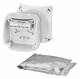 Gustav Hensel 4012591123514 Hensel WP 0202G junction box, 1,5-2,5qmm 3ph. 4qmm 1ph. 5-pole gray
