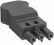 OBO Bettermann 6108064 OBO BT-S4 GST18i3 SW Buchsenteil 3-polig Schraubanschluss PA schwarz 