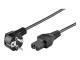 Goobay 93277 Netzkabel 2 m, Schwarz - Schukostecker (Typ F, CEE 7/7) > Gerätebuchse C15