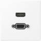 Jung MA LS 1173 WWM Multimedia-Anschlusssystem HDMI / VGA