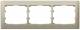Legrand 771403 LEG Frame 3-fold horizontal Galea titanium 