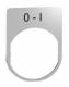 Schneider Electric ZBYM2178 Schneider Schildträger 30x40mm, mit Beschriftung 0-I, für Harmony