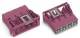 WAGO 770-784 Buchse Snap-In-Ausf 4p 100 % fehlsteckgeschützt 0,5-4qmm pink