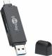 Goobay 59091 2in1 card reader USB 3.0 - USB-C™ - for reading Micro SD and SD memory card formats