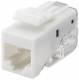 Goobay 95739 CAT 5e KeyStone RJ45 Jack, UTP ungeschirmt, 100 MHz - Anschluss: toolless SNAP-IN