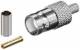 Goobay 11357 BNC-Crimpkupplung - für RG 58/U Kabel, mit Gold Pin