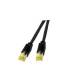 Patchkabel RJ45, CAT6A 900Mhz, 0,5m schwarz, S-STP(S/FTP), ND-UC900+TM31