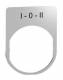 Schneider Electric ZBYM2186 Schneider Schildträger 30x40mm, mit Beschriftung I-0-II, für Harmony