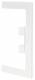 Hager BRS100170W9016 wall connection panel for BRS 100x170mm top part 80mm