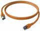 ZVK EasyLan CP1KODODO0010 FlexBoot Cat.6 patch cable Kl.EA shielded orange 1.0m