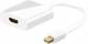 Goobay 67880 miniDisplayPort 1.2 adapter - miniDP1.2 plug> HDMI jack, incl. Audio transmission