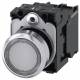 Siemens 3SU11520AB701BA0 Drucktaster beleuchtet 22mm rund klar Knopf 1S AC/DC 24V