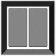 Issendorff 30224 LCN GTS2B GT frameless black with 2 buttons Corona light 