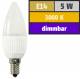 LED-Kerzenlampe McShine, E14, 230V, 300 lm, 9 SMD, 5W, warmweiß, dimmbar