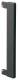 Hager BR130WK9011 End piece for wall panel steel BR 130mm graphite black