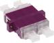ZVK EasyLan PLVZAM22QPEV fiber optic coupling LC-Quad Premium OM4 heather violet