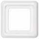 Berker 132809 frame 1-gang with seal wg UP IP44 polar white glossy