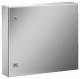 Rittal 1010600 AE Compact enclosure, WHD: 600x600x210 mm, Stainless steel 1.4301, with mounting plate, single-door, with two cam locks