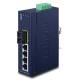 PLANET 4+1 100FX Port Multi-mode Industrial Ethernet Switch