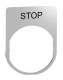 Schneider Electric ZBYM2304 Schneider Schildträger 30x40mm, mit Beschriftung STOP, für Harmony