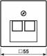Jung A569-2NAPLUAWW cover for IAE/UAE junction box