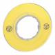 Schneider Electric ZBY9121 name plate yellow blank 3d, 