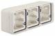 Berker 6019303502 housing with triple frame and cable entries AP W.1 polar white