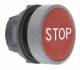 Schneider Electric ZB5AA434C0 Schneider Drucktaster, Front, Beschriftung STOP, tastend, rot, 22mm