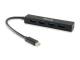 Equip USB hub 4-port 3.1/C->4x3.0 without power supply black