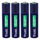 TRUST COMPUTER 25671 USB-C RECHARGEABLE BATTERIES 4P