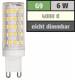 LED-Stiftsockellampe McShine, G9, 6W, 720lm, 4000K, neutralweiß