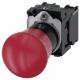 Siemens 3SU1100-1HB20-1PA0 emergency stop mushroom pushbutton, 40mm, red