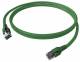 ZVK EasyLan CP1KGDGDG0100 FlexBoot Cat.6 patch cable Kl.EA shielded green 10m